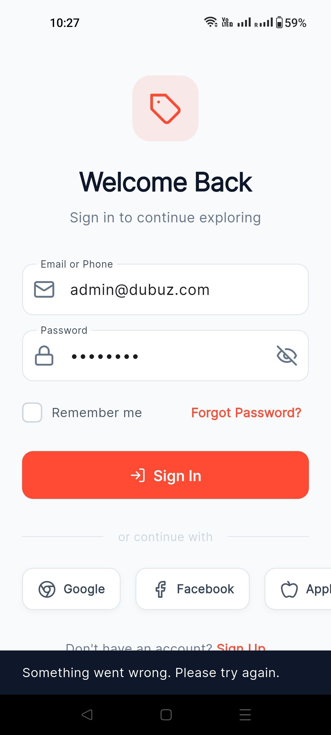 its a test app