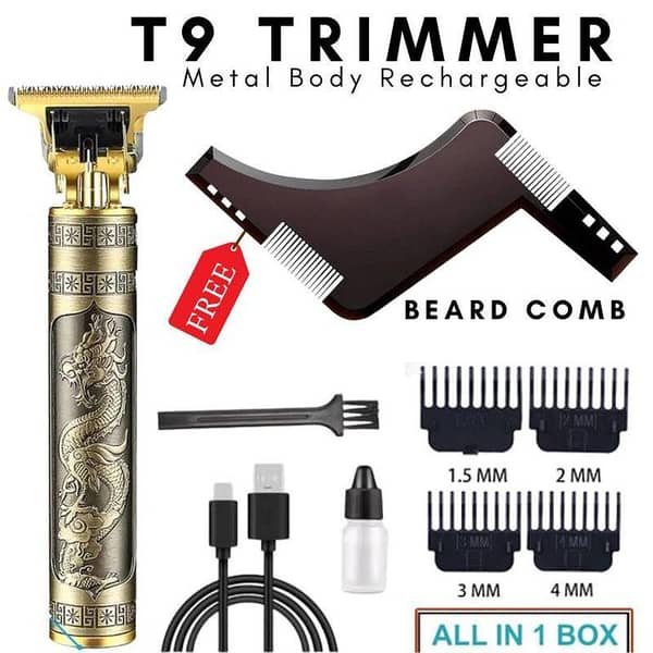 T9 Metal Body Trimmer Kit — Dragon Design, USB